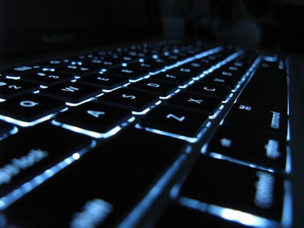 A laptop with a backlit keyboard is not exactly something you can see every day.