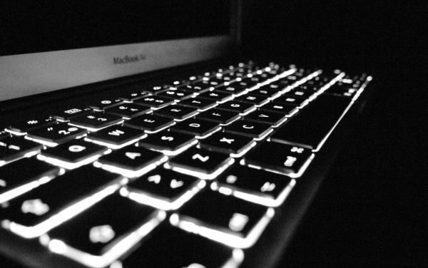 The MacBook Air features a backlit, comfortable and accurate keyboard.