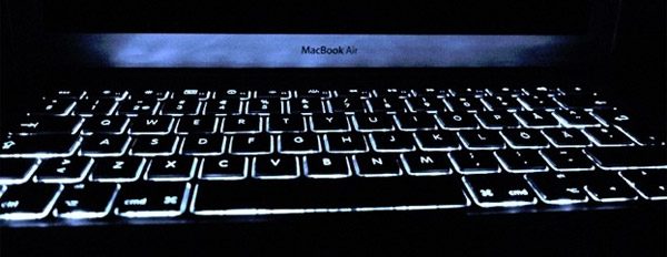 The Mac Air features the best illuminated keyboard you could get on a portable laptop these days