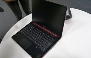 The Lifebook on display in Germany is only a mock-up, but it's a darn good-looking mock-up!