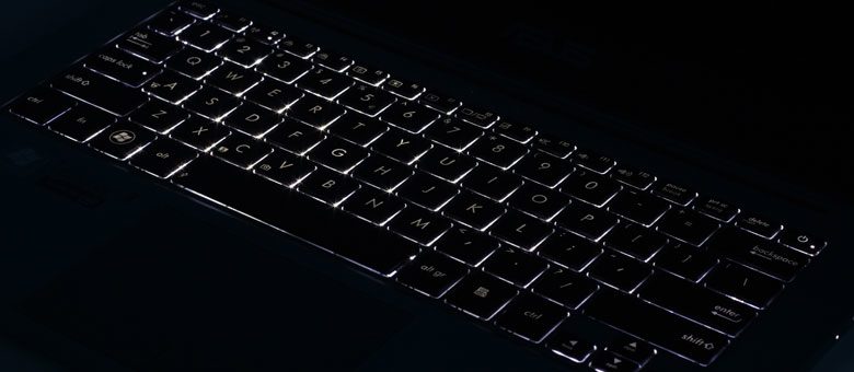There's a backlit chiclet keyboard on the new Zenbook Prime