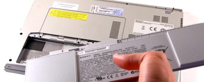 Batteries are encased on most ultrabooks, but there are exceptions