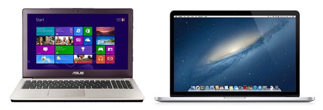 Asus UX51 and Apple Retina MBP - more powerful than ultrabooks and just as sleek