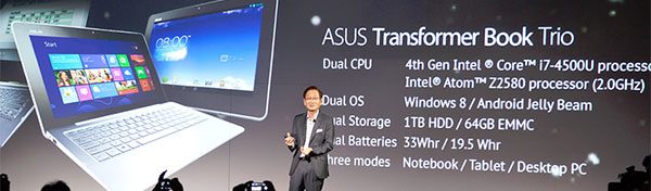 Asus Transformer Book Trio specs