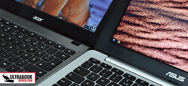 Two of the best Chromebooks side by side: the Acer C720 and the Asus C200