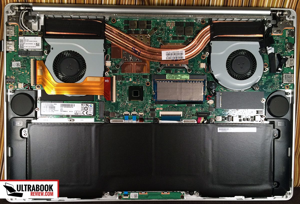 The hardware inside the Zenbook NX500