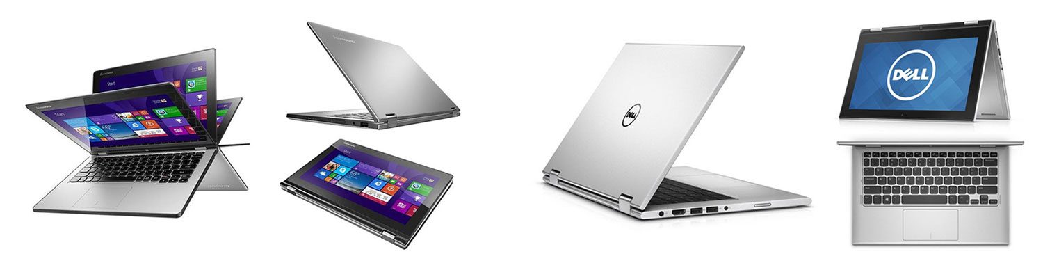 The Lenovo Yoga 2 11 and the Dell Inspiron 11 3000 and some of the most affordable 2-in-1 laptops available right now