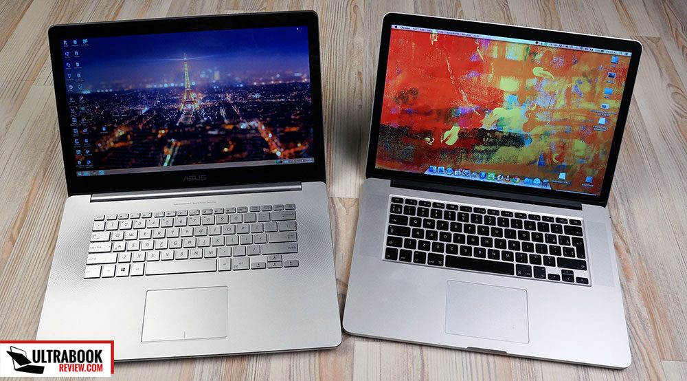 The Macbook outlasts the Zenbook in everyday use by a few hours