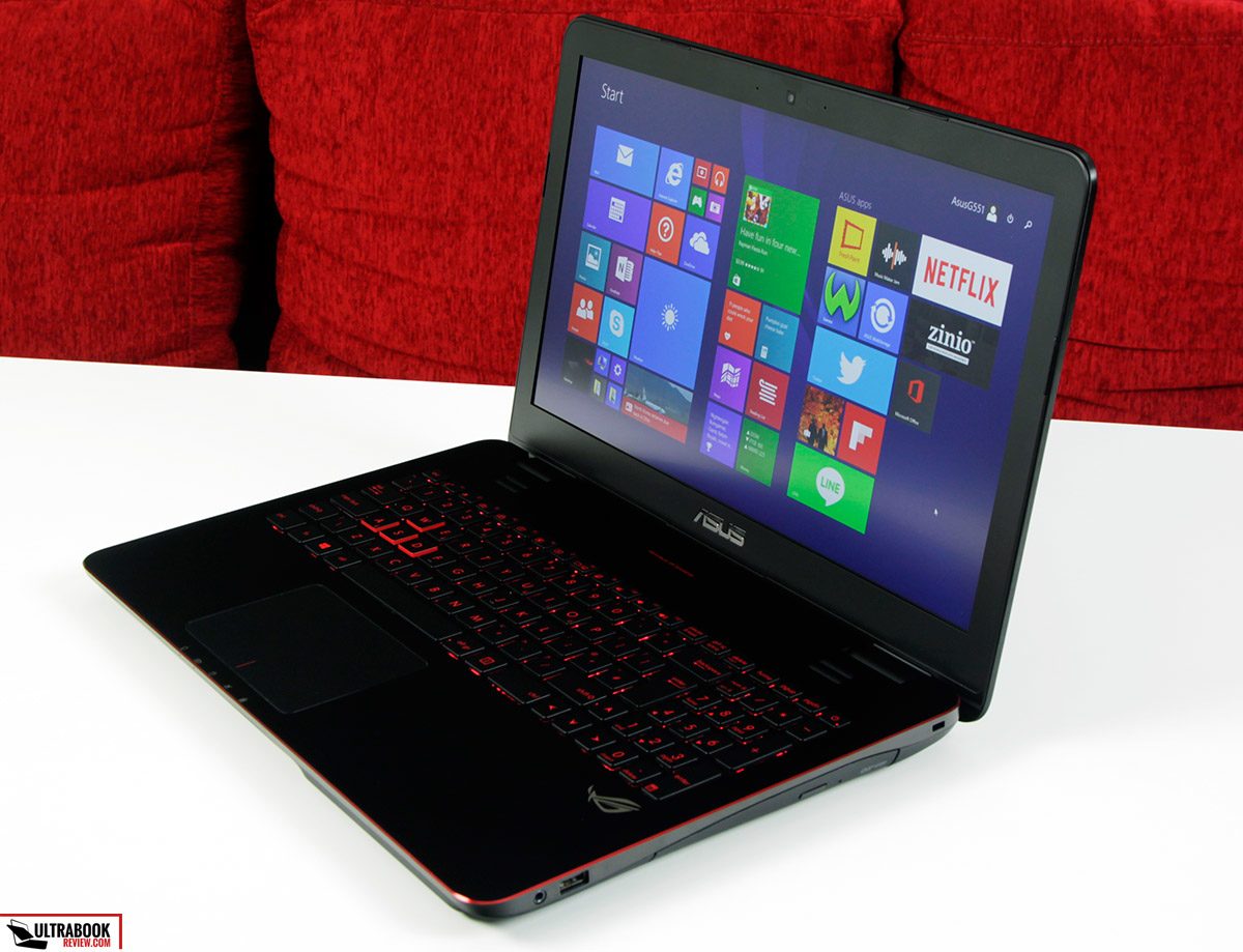 PC PORTABLE ASUS ROG G551JM I7 8GO RAM-RECO-NOIR ET ROUGE-BON ETAT-1TO