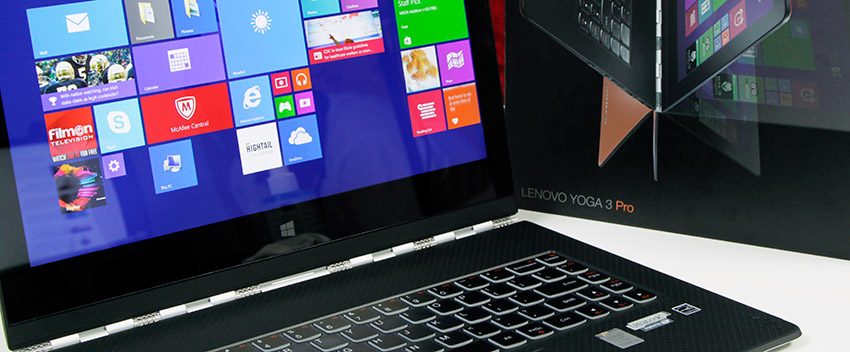 Lenovo Yoga 3 Pro with Intel Core M-5Y70 hardware