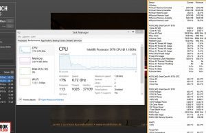 performance frequencies cinebench GPUrun