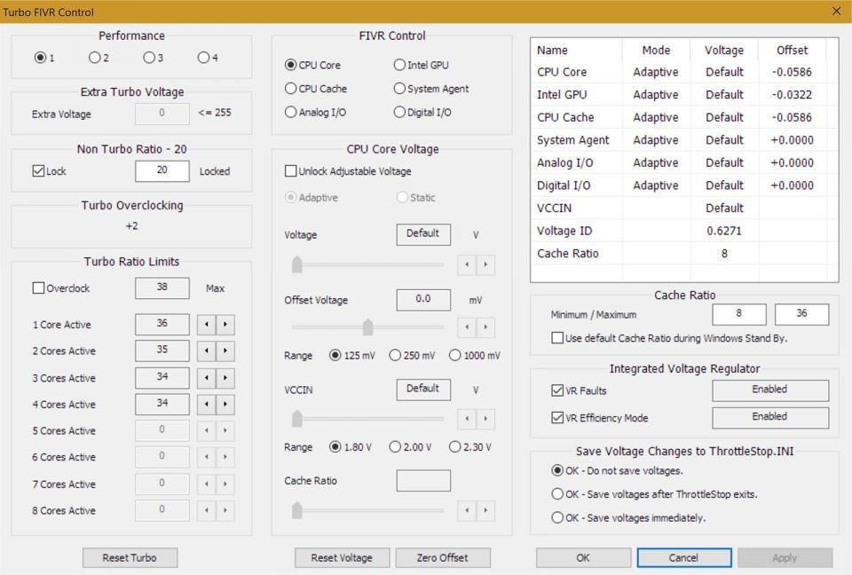 Advanced laptop tweaks (undervolting, overclocking and underclocking)