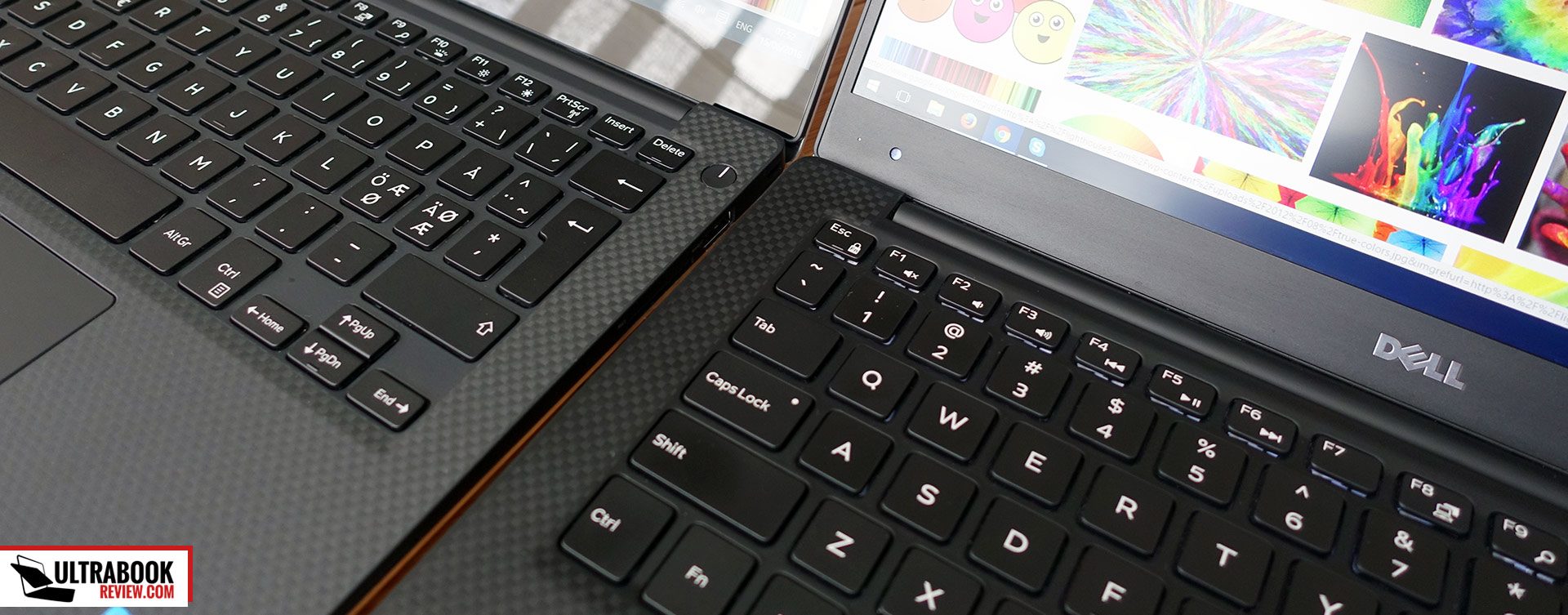 The keyboard and trackpad are the same on the two XPSs