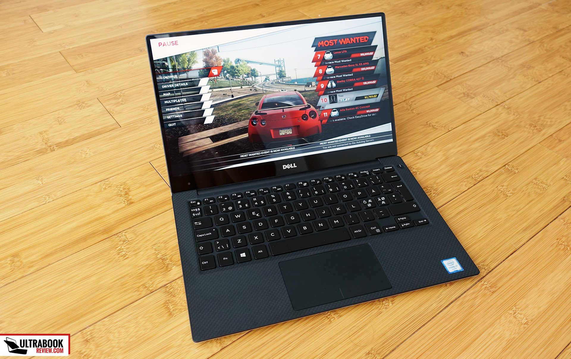 The Core i7 XPS 9350 gets hot under load