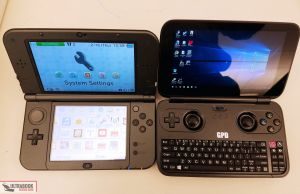 next to nintendo 3ds xl