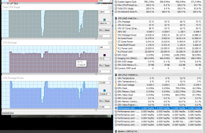 perf temps cinebench 3