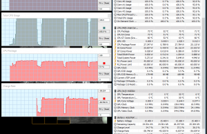 perf temps cinebench battery