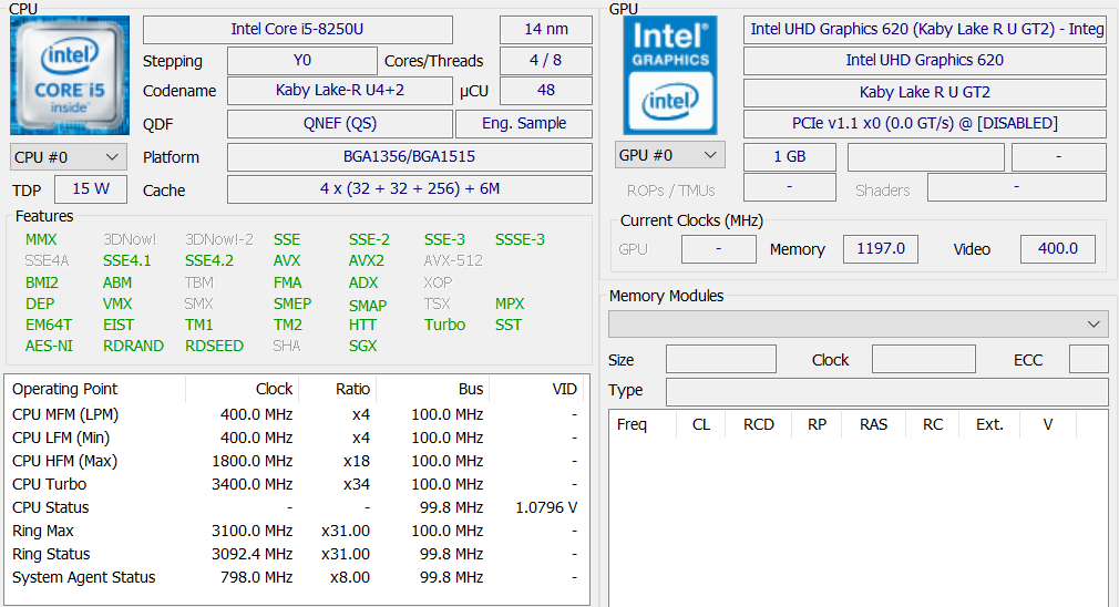 Intel Core I5 50u Kaby Lake R 8th Generation Benchmarks And Impressions