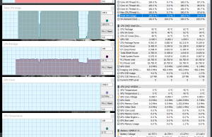 perf temps cinebench battery 1