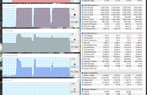 perf temps cinebench battery 4