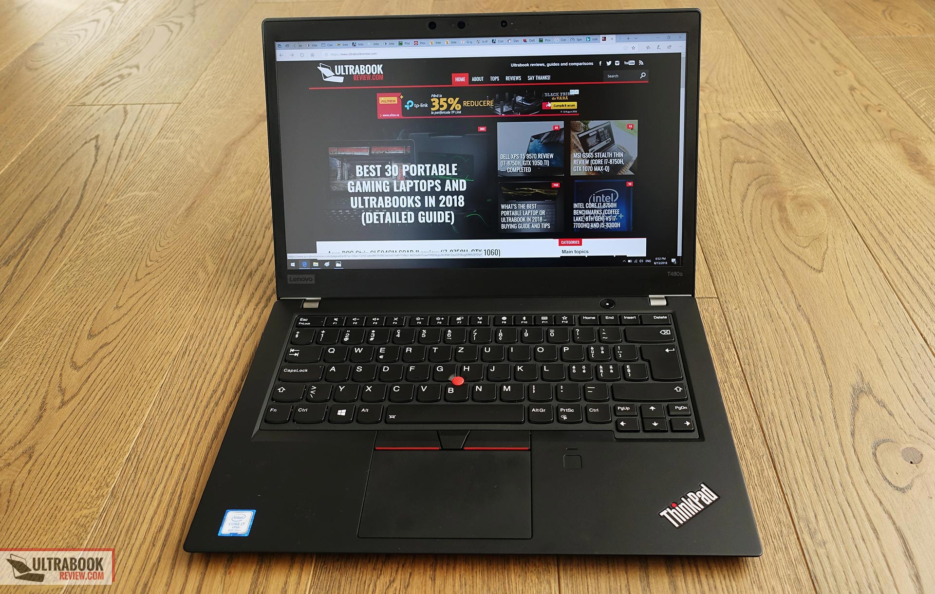 Lenovo ThinkPad T480S review (Core i7-8650U, Intel UHD 620, WQHD screen)