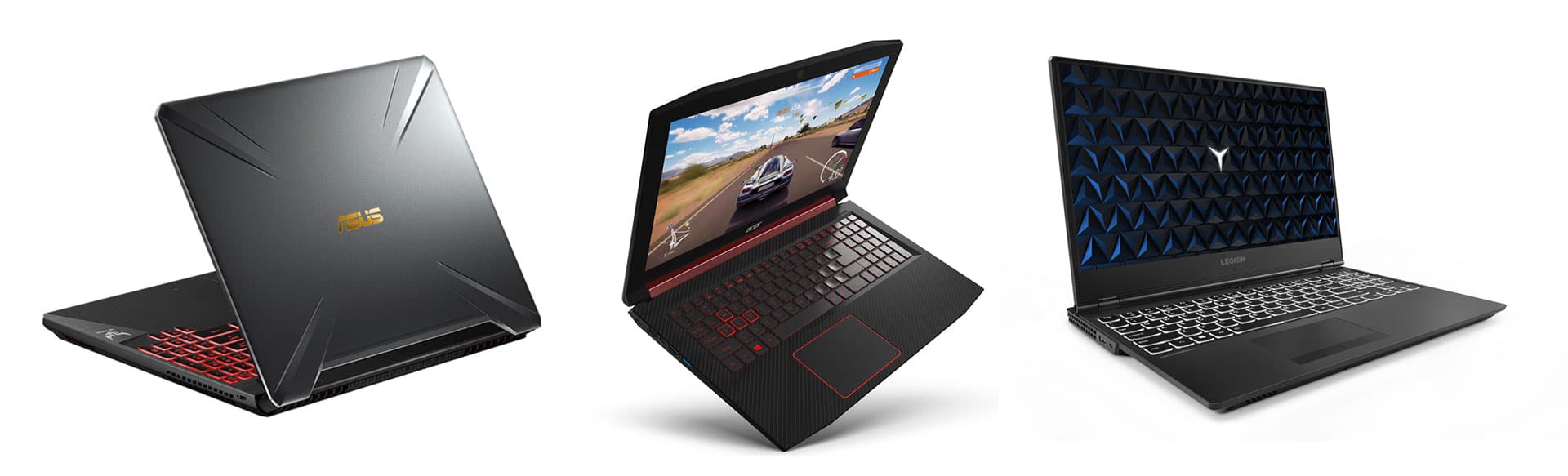 Some of the better budget gaming laptops: Asus TUF FX505, Acer Nitro 5 and Lenovo Legion Y530