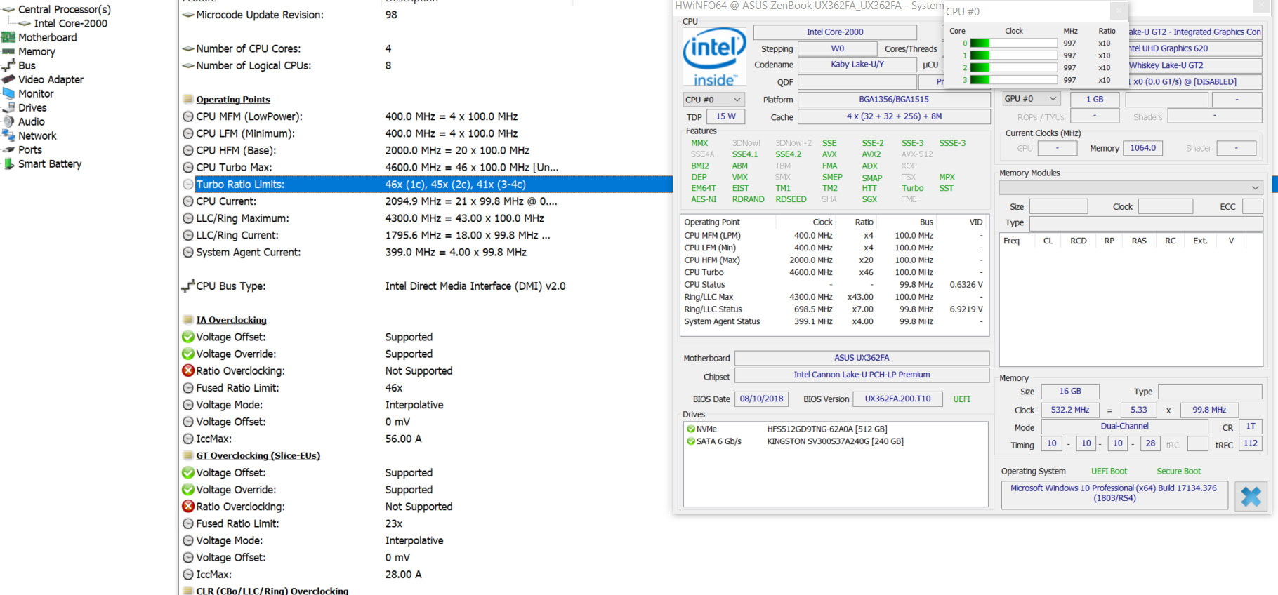 Intel Core I7 8565u Benchmarks Whiskey Lake U Vs I7 8550u I5 65u And Others
