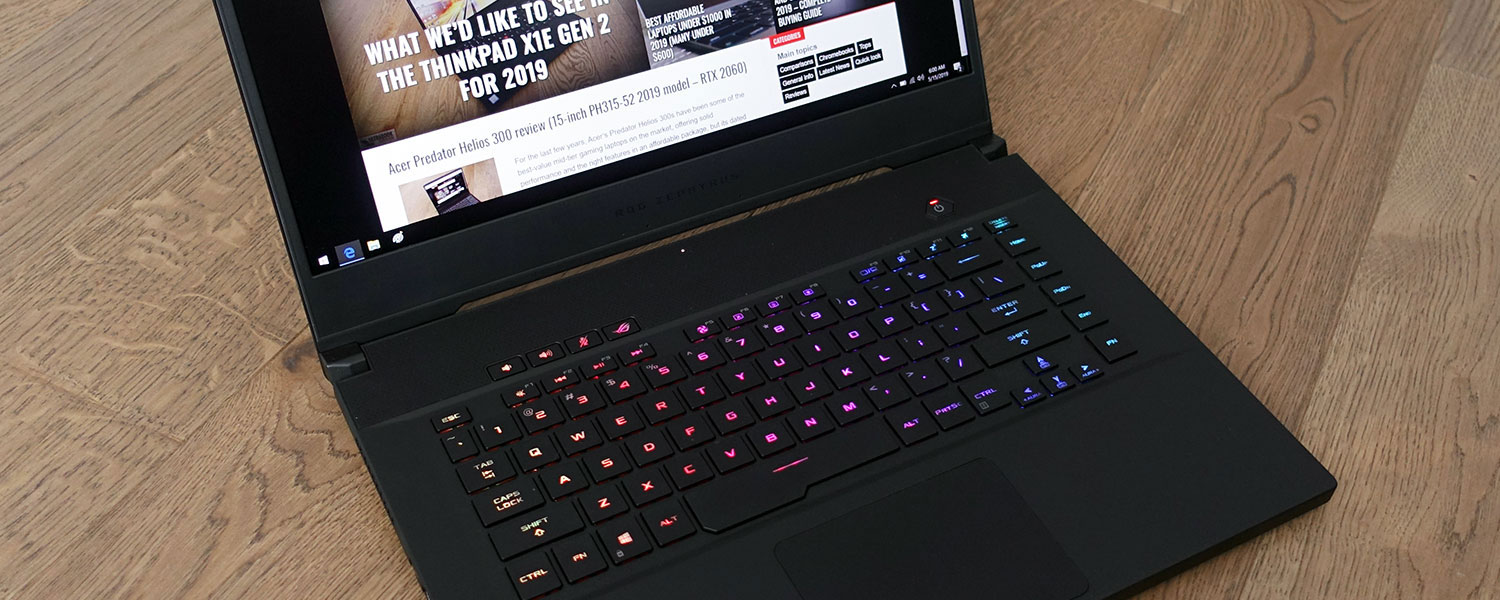 Asus ROG Zephyrus S GX502 review (GX502GW model – i7-9750H, RTX 2070)