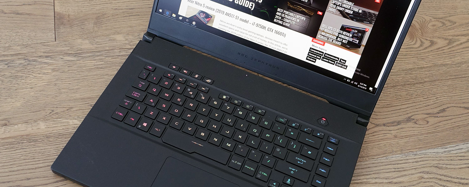 Asus ROG Zephyrus M GU502 review (GU502GU model – i7-9750H, GTX 1660Ti)