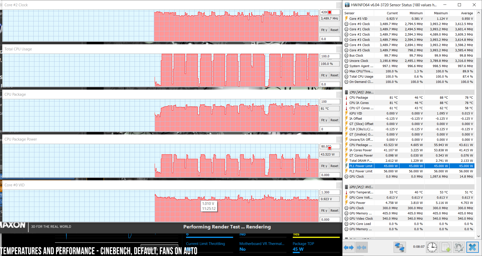 performance in Cinebench - Acer Predator Helios 300