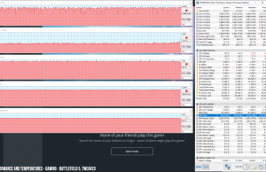 perf temps gaming battelfieldv oc