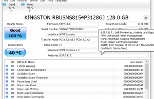 storage ssd info