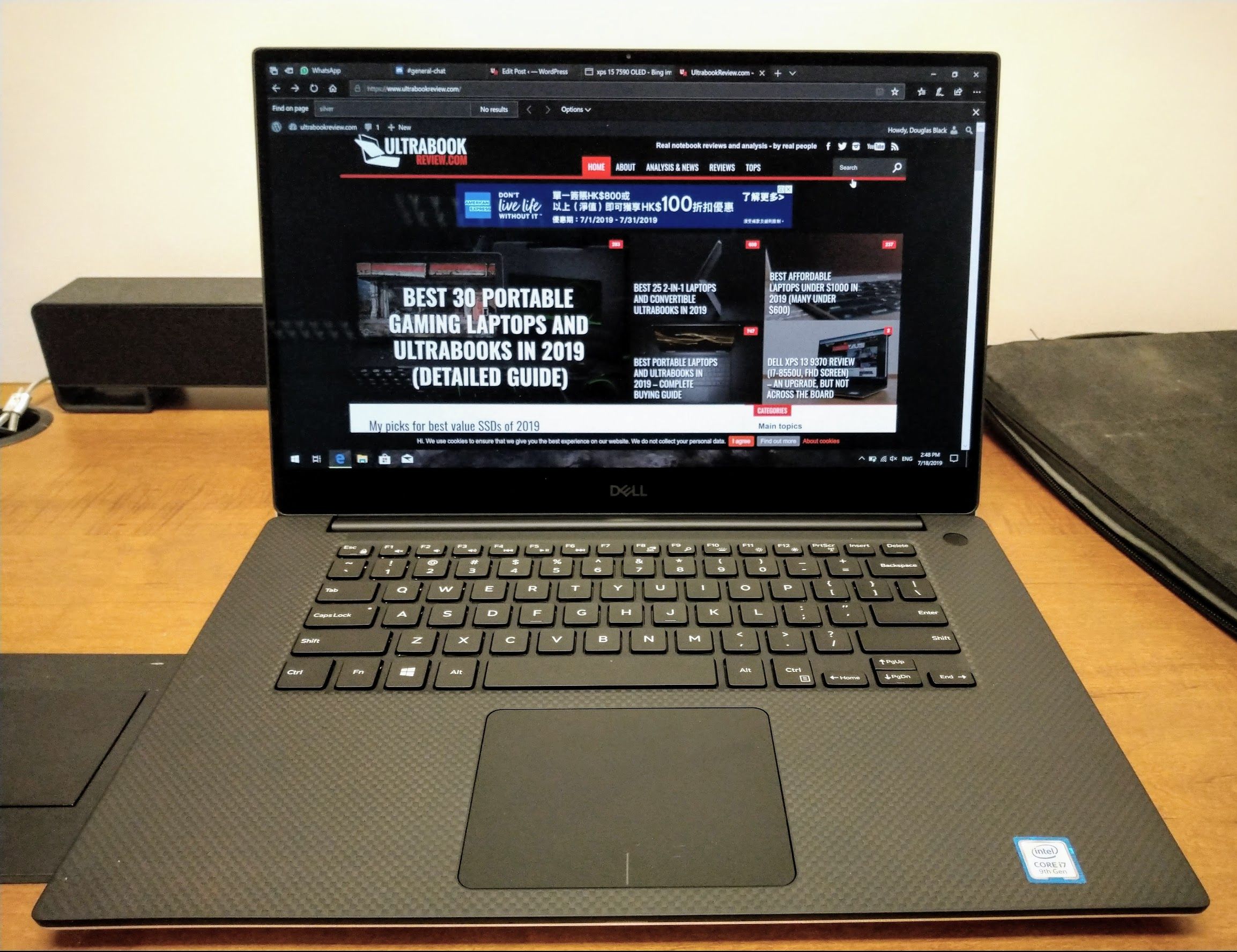 XPS 15 Review (OLED, i7-9750H, GTX