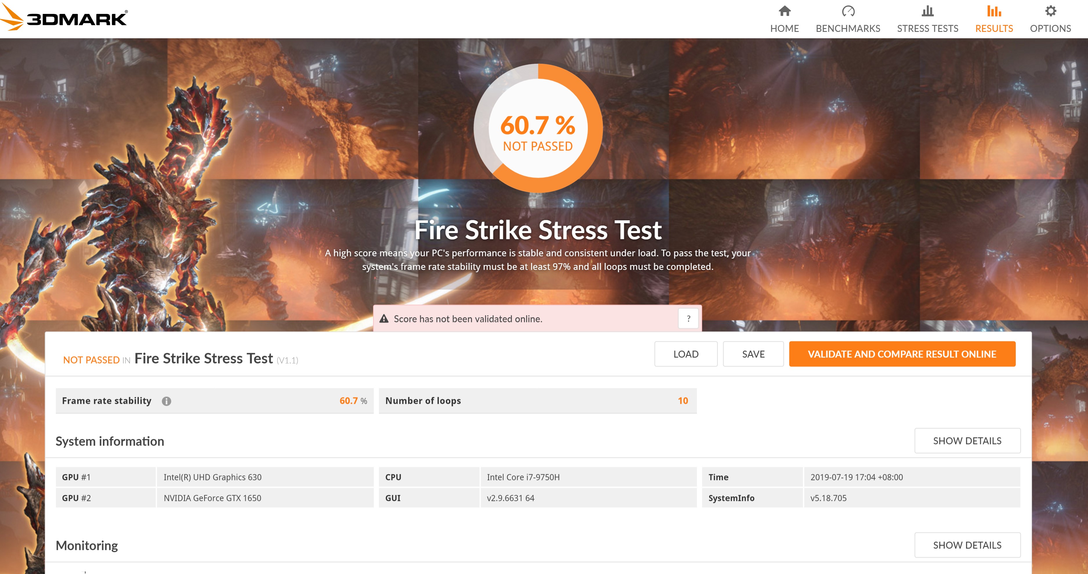 firestrike stress