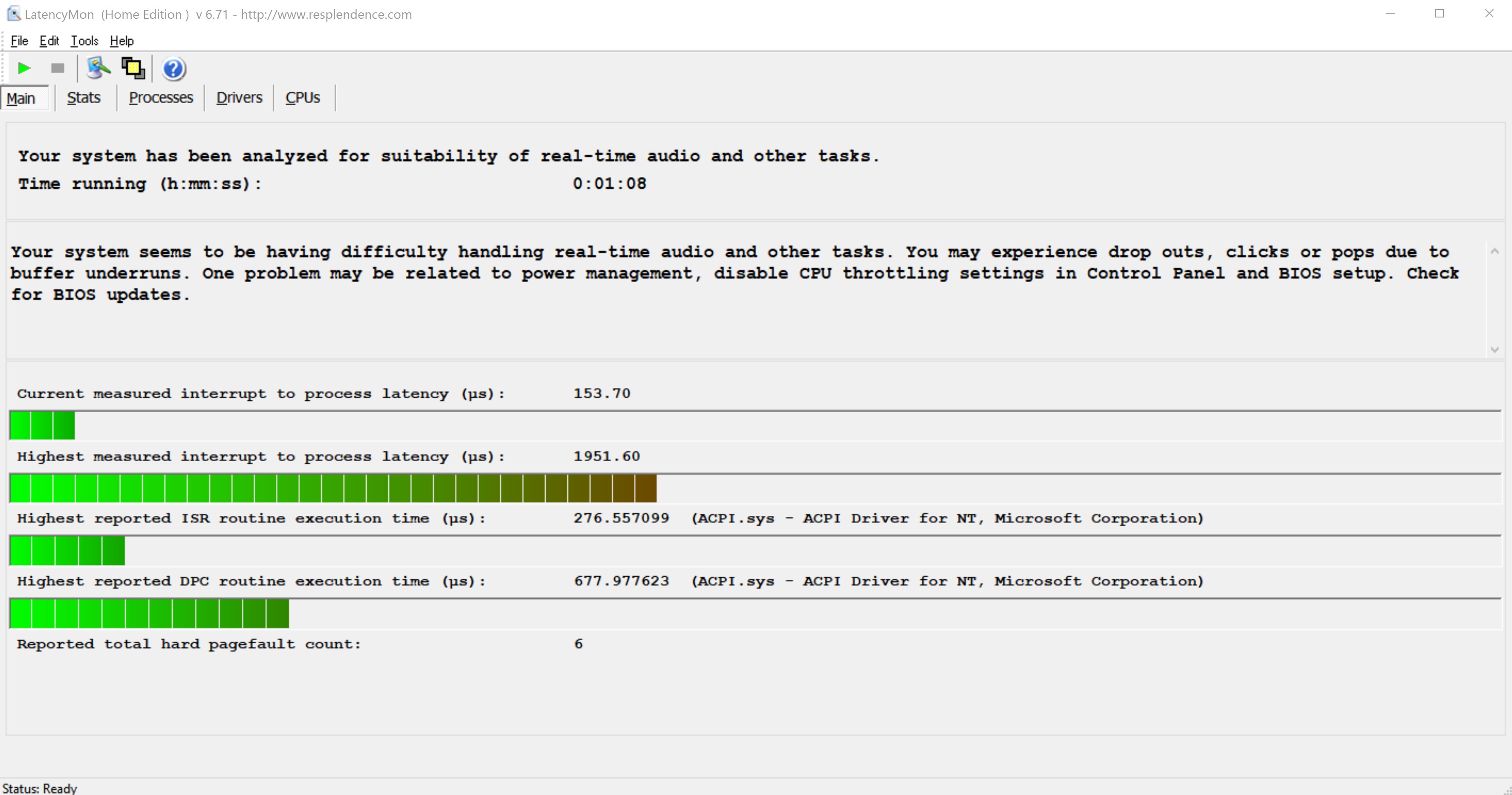 Dell XPS 15 7590 - latency and DPC