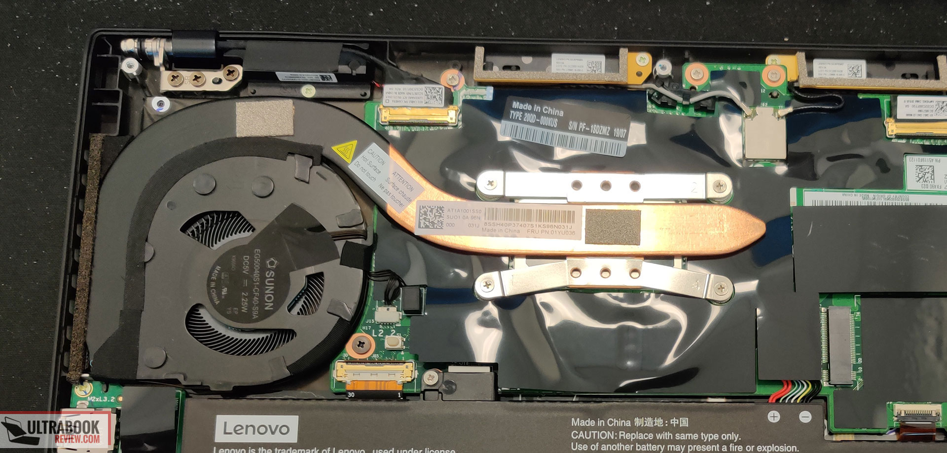 Lenovo ThinkPad X1 Carbon 7th - cooling