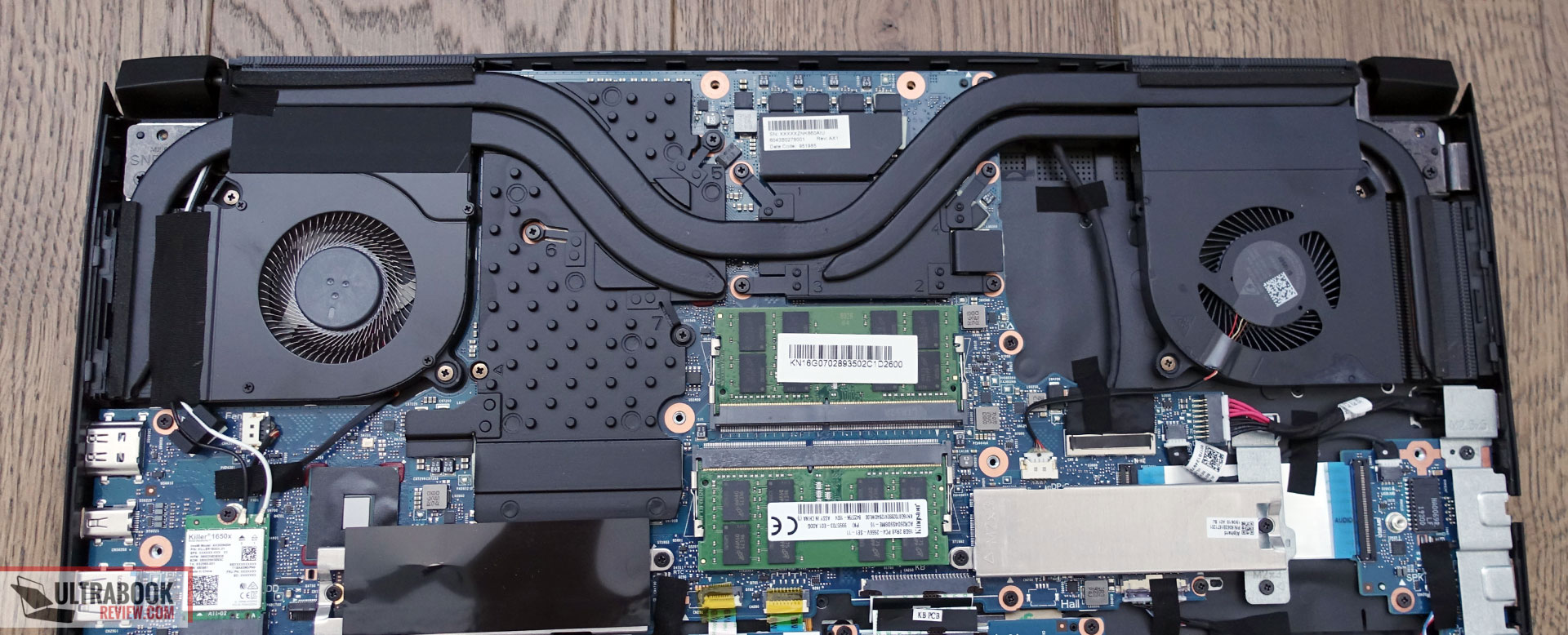 Acer ConceptD 5 Pro - internals, cooling, thermal module