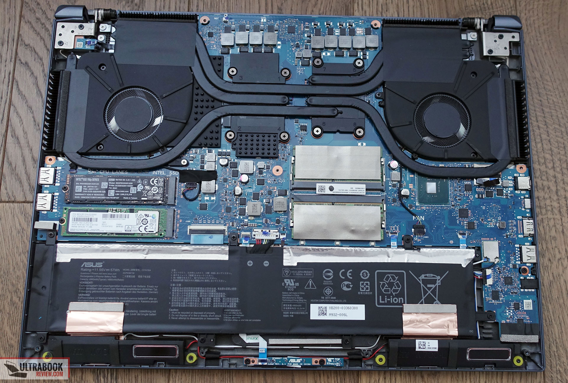 Asus StudioBook Pro W700 - disassembly