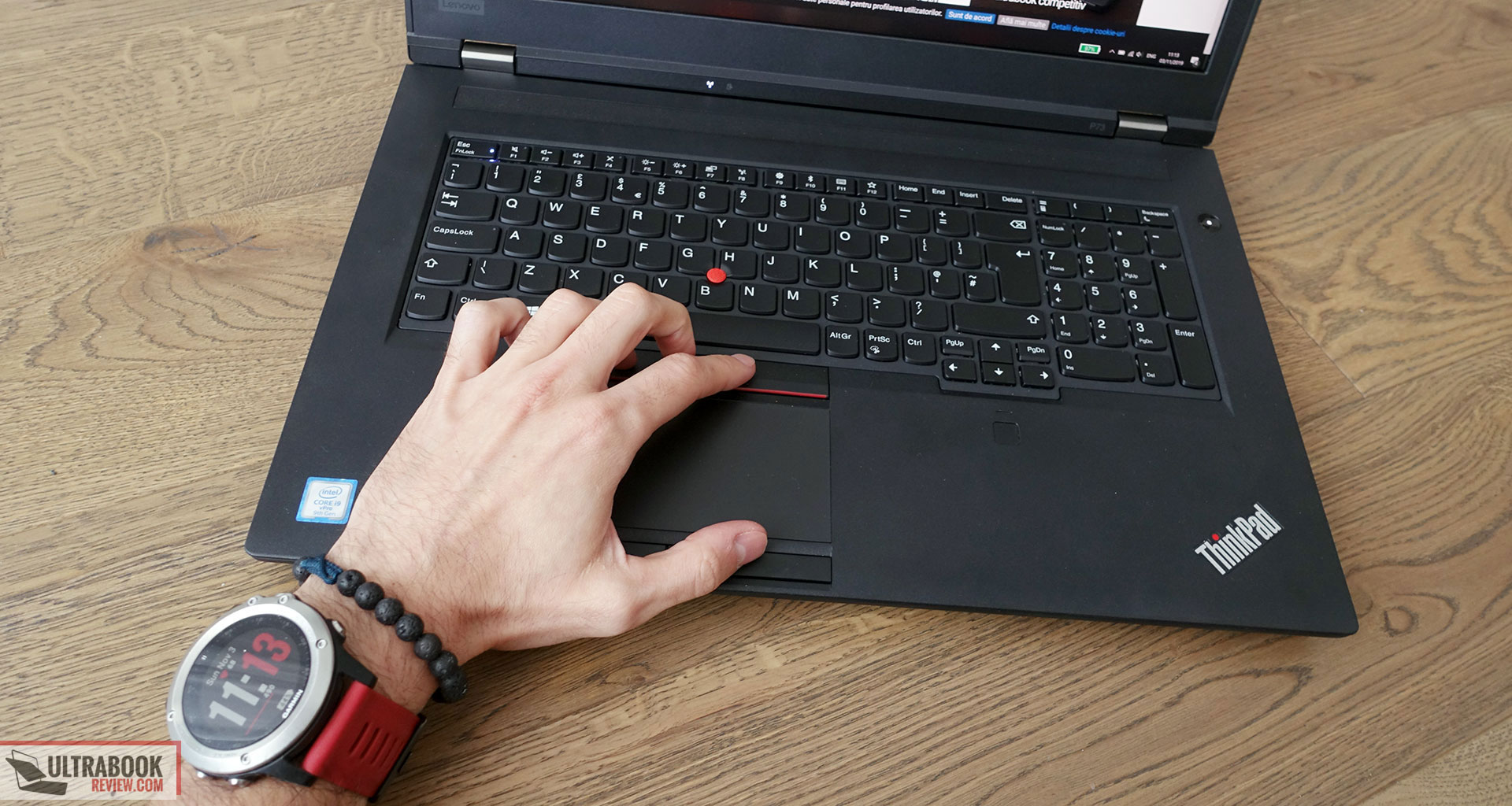 Lenovo ThinkPad P73 - keyboard and touchpad