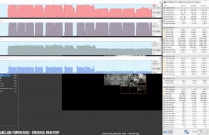 perf temps cinebench battery