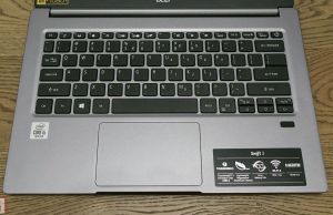 Acer Swift 3 SF314-57 keyboard and clickpad