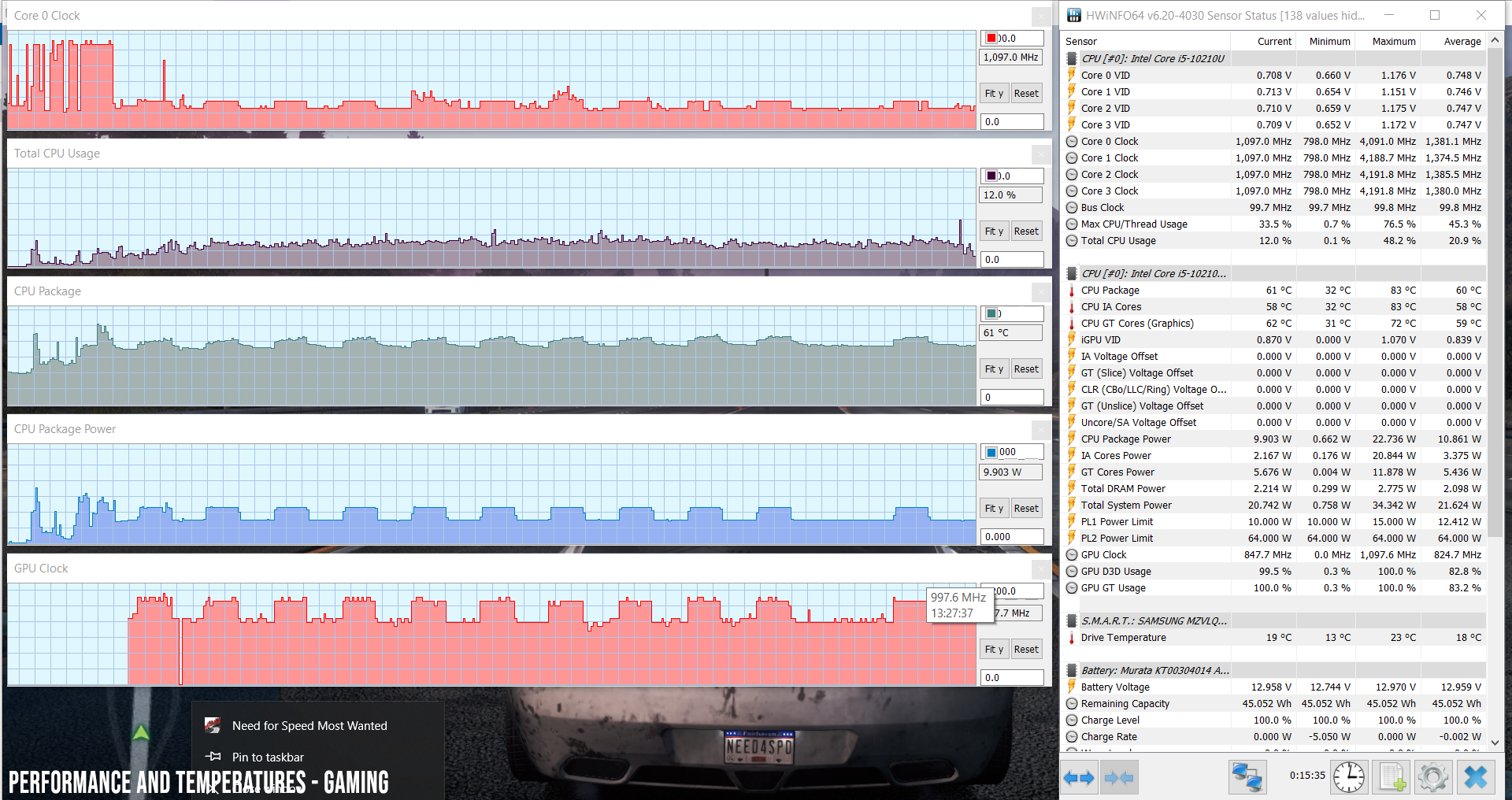 perf temps gaming 1