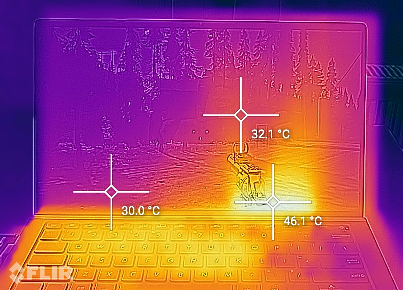 temperatures screen