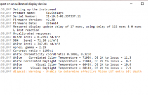 screen report default xrite