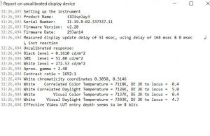 screen xrite report default