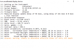 screen xrite report default