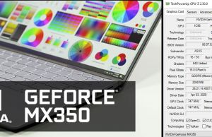 Nvidia GeForce MX350 specs - the 10W version meant for portabel laptops