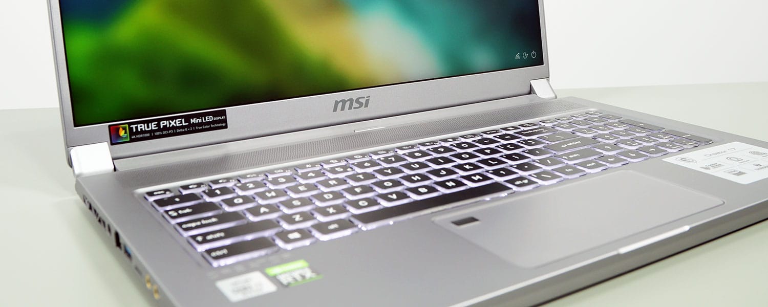 MSI Creator 17 review – creator notebook with a mini LED display