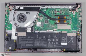 Asus S15 M533IA - internals and dissasembly