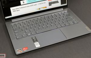 Lenovo IdeaPad Slim 7 review - keyboard and clickpad